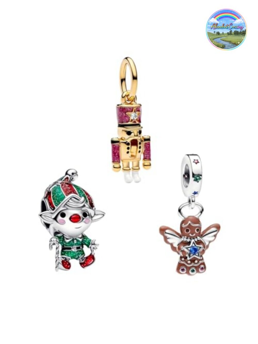 Sterling Silver Plated Bead Charms for Bracelets & Necklaces